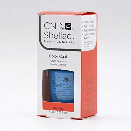 Hot New Color C N D Shellac UV LED Gel Nail Polish (Digi-Teal)
