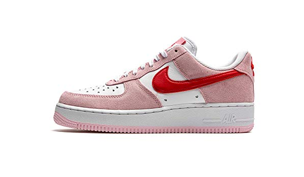 Amazon.com | Nike Men's Air Force 1 Low Valentine's Day Love Letter, Tulip  Pink/University Red/Whit, 8.5 | Basketball