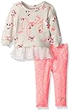 Juicy Couture Baby Girls' 2 Pieces Pants Set-Printed Top, Pink, 18M