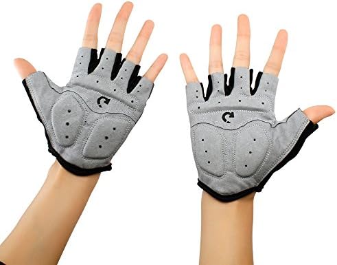 Biking gloves with padded foam palm, priced at $8.89.