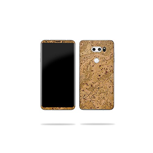 MightySkins Skin Compatible with LG V30 - Cork | Protective, Durable, and Uniqu…