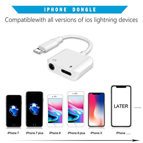 image for Ambrrhty Lightning Headphone Adapter for iPhone Lightning to 3.5mm Hea