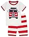 Boys Pajamas Children Fire Truck Short Sets Kids Clothes