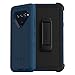 OtterBox Defender Series Case for LG V40 ThinQ - Retail Packaging - Bespoke Way (Blazer Blue/Stormy SEAS Blue)
