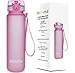 Brimma Premium Sports Water Bottle with Leak Proof Flip Top Lid - Eco Friendly & BPA Free Tritan Plastic - Must Have for The Gym, Yoga, Running, Outdoors, Cycling, and Camping