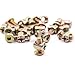 Hilitchi M6 x 15mm Zinc Plated Hex Drive Socket Cap Furniture Barrel Screws Bolt Nuts Assortment Kit for Furniture Cots Beds Crib and Chairs - Pack of 15