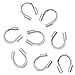 Beadaholique Wire & Thread Protectors Protector Loops Silver Color (144)