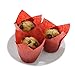 CiboWares Medium Red Tulip Style Baking Cups, Pack of 200