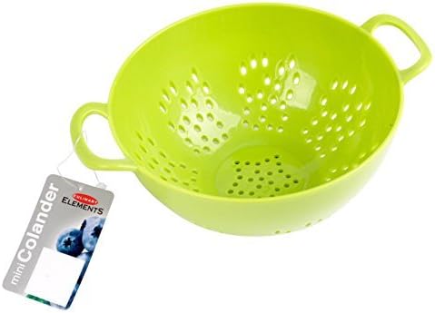 Culinary Elements 6-inch Mini Colander with Double Handles and Deep Bowl, Green by Culinary Elements