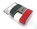 Nike One Size Fits All Web Belts : Black, White & Red 3 Pack