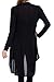 Modern Kiwi Solid Essential Long Cascading Cardigan (S-3X) (3X, Black)