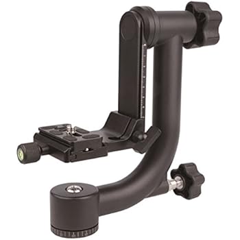 Annsm Heavy Duty Aluminum Alloy Panoramic Tripod Gimbal Head for DLSR Cameras with Telephoto Lenses with 360 Degree Movable Arca-Swiss STD 1/4