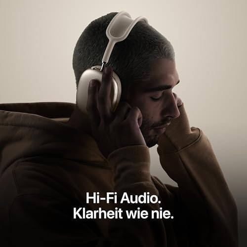 AirPods Max 2 kabellose Over-Ear Kopfhörer, Aktive Geräuschunterdrückung, Adaptives Audio, Personalisiertes 3D Audio, Live Übersetzung – Blau ​​​​​​​