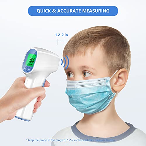 Touchless Thermometer for Adults, Forehead Thermometer for Fever, Body