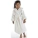 Turkishtowels Terry Velour Hooded Kids Beach or Pool Cover-Up (S - Age 5, White)