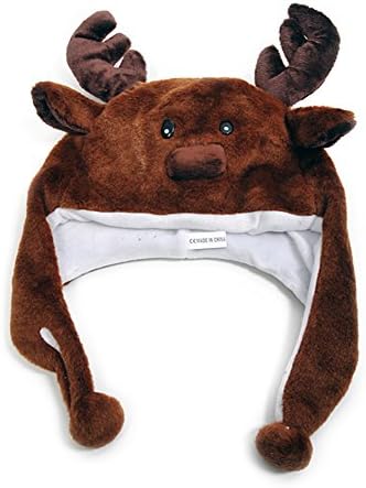 New Animal - Moose Plush Winter Hat HATC1050