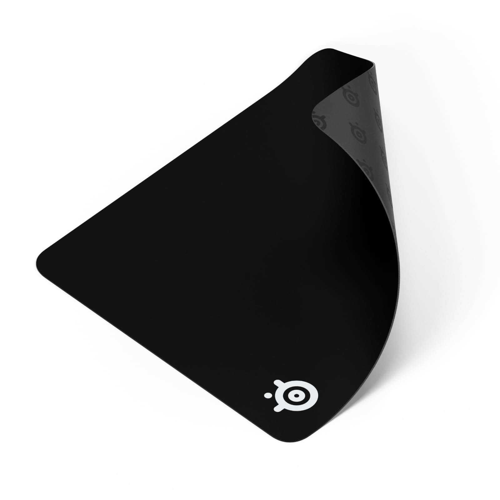 Photo 1 of SteelSeries QcK Large Gaming Mousepad — Black — Non-Slip Silicone Rubber Base — Peak Tracking and Stability — Optimized for Gaming Sensors — 490 mm x 420 mm — FPS, MOBAs, RTS, MMO