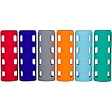 Silicone Sleeves for 18 oz Glass Bottles from Aquasana, Epica, Estilo, Pratico, & Similar Brands - 6 Pack