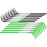 FloorballPlanet Score One Floorball Stick Set of 12, 95 cm, Straight Blade | Set of 12 lightweight straight-blade sticks for PE and programs, an easy-control upgrade from floor hockey sticks