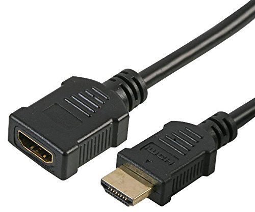 Pro Signal PSG90365 HDMI Male to Female Lead with Gold Plated Connectors, 3m