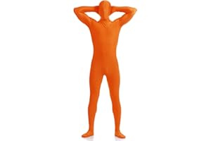 Aniler Men's and Women's Spandex Full Body Zentai Costume Bodysuit