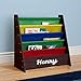 DIBSIES Personalized Kids Bookshelf (Espresso with Primary Fabric)