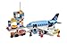 Brick Shop Airport Passenger Terminal with Airplane Jumbo Jet, Lego Duplo Compatible (69 Pcs)