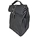 Waxed Canvas Insulated Reusable Lunch Bag w/Grip Easy Carry for Work/Travel Handmade by Hide & Drink :: Charcoal Black