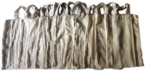 Shark BAGS Made in India Multi Purpose Foldable Shopping Bag // Sets of 12 // Natural Colour // Cloth Over Plastic…
