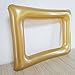 STOBOK Inflatable Picture Frame Adult Fancy Photo Booth Props for Graduation Party Wedding Picture Party Decoration (Golden)