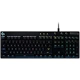 Logitech G810 Orion Spectrum RGB Mechanical Gaming Keyboard – Easy-Access Media Control, Backlit Multicolor LED, Romer-G Mechanical Key Switches