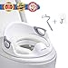 Potty Training Seat for Toddler Boys & Girls, Ergonomic Portable Baby Toilet Shape with Non-Slip Handles, Cushioned Seat for Kids Comfort, Splash Guard & Backrest Toilet Seat, Includes Free Brush