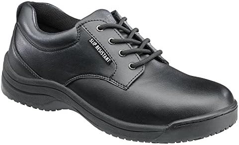 Skidbuster 5071 Men's Leather Slip Resistant Oxford,Black,11.5 W US