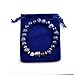 Joya Gift Natural Sodalite 8MM Round Beads Buddha head Gemstone Chakra Bracelet for Women Charms Men Jewelry