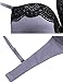 Ekouaer Women's No Side Effects Full Coverage Underwire Bra,Lace Gray,38B