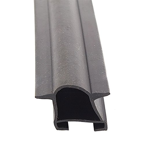 AP Products 018-522 EK Slide-On D Seal with Fins, 1-1/2" x 1" x 40', Black