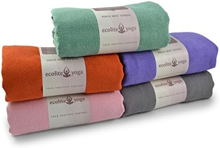 Yoga Towel Ideal for Hot Yoga,Bikram Yoga,mat-size 24X72 Non-Slip,Skidless,Super Absorbent,Eco-Friendly,Machine Washable,100% Microfiber Yoga Mat Towel,FREE Yoga Cotton Tote Bag(Pink)