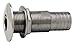 Attwood Stainless Steel Barbed Standard Length Straight Thru-Hull, 5/8-Inch