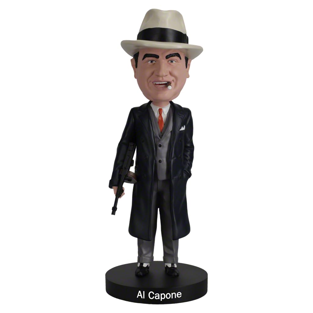 Royal Bobbles Al Capone Scarface Infamous American Gangster & Crime Boss Collectible Bobblehead Statue