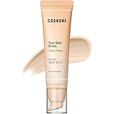 COSNORI Your Skin Dress Tone up Base – Conceal Pores & Blemish – Tone Correcting Makeup Base with Niacinamide – K Beauty – Porcelain Color for Cool & Warm Tone, 1.69 fl.oz