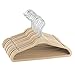 ZOBER Premium Kids Velvet Hangers (11” Inch - 30 Pack) Non Slip Baby Hangers, Ultra Slim Space Saving Childrens Hangers - 360° Swivel Hook, Strong & Durable Infant/Toddler Hangers (Small - Ivory)