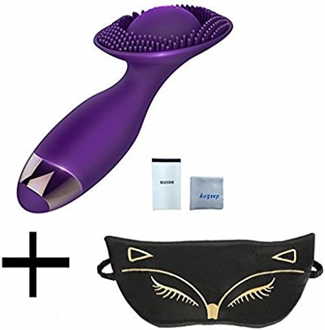 J7UY2 Lip Licking, 10 Frequency Clitoris Stimulator Thrilling Tongue Brush for Women adult Toys with an English Instruction and a Mask for Gift(Purple)