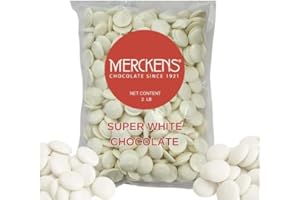 GENERIC Super White Chocolate Melting Wafers 2LB – Smooth and Creamy, Perfect for Dipping, Baking, Candy Making, and Decorating Desserts – Ideal for Fountains, Coating, and Molded Chocolates (Super White Chocolate 32oz)