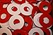 RiverCity Pitching Washers: (4) Red + (4) White with (1) Tin