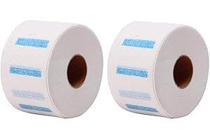 2 Roll Disposable Barber Paper Neck Strips,Hairdressing Stretchy Wrap Neck Protection Paper Strips,Disposable Neck Paper Stri