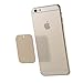 WixGear Mount Metal Plate with Adhesive for Magnetic Cradle-Less Mount -X4 Pack 2 Rectangle and 2 Round (Compatible with Magnetic mounts) (Gold)