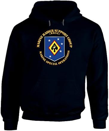LARGE - SOF - USMC Marine Raider Support Group Hoodie - Navy