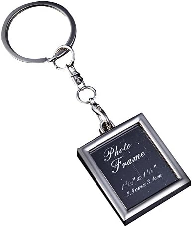 Alasida Creative Metal Alloy Buckle Insert Photo Picture Frame Key Ring Keychain Key Holder
