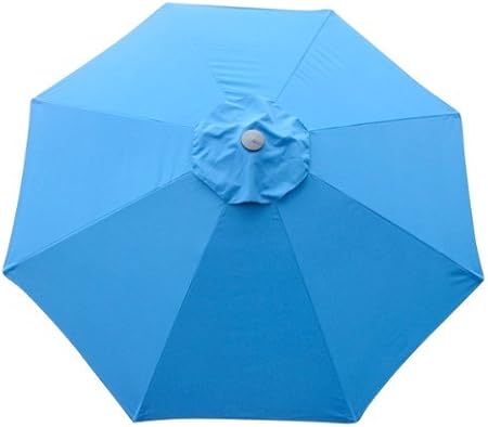 Amazon Com Legendary Yes 9 Feet Blue 8 Rib Patio Umbrella Replacement Canopy Canvas Cover 9 Blue Garden Outdoor