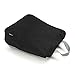 LAVIEVERT Toiletry Bag/Portable Travel Organizer/Household Storage Pack/Bathroom Makeup or Shaving Kit with Hanging for Business, Vacation, Household - Black